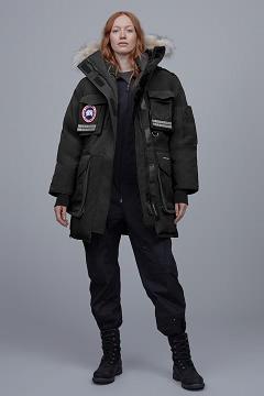 Chamarras Canada Goose Mujer Mexico - Snow Mantra Abrigos Negros BK9762140